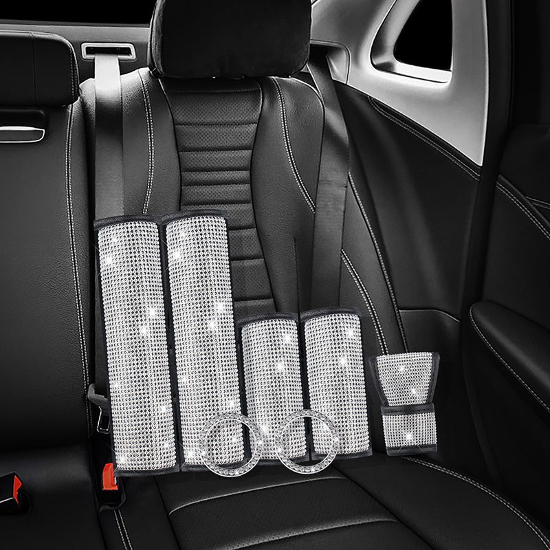 Car Full Drill Seat Belt Shoulder Guard Handbrake Cover - Seat Belt Guard